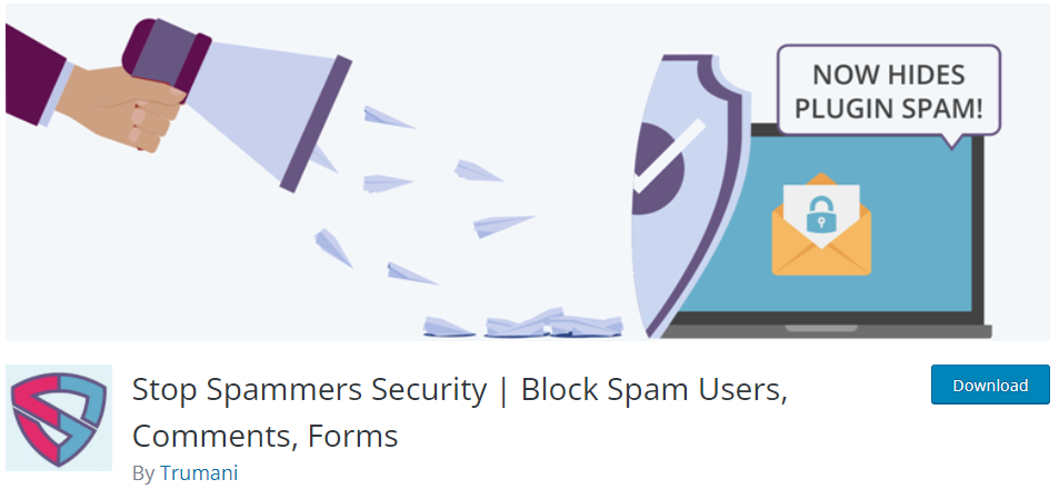 Stop Spammers, extension WordPress gratuite pour bloquer les spams